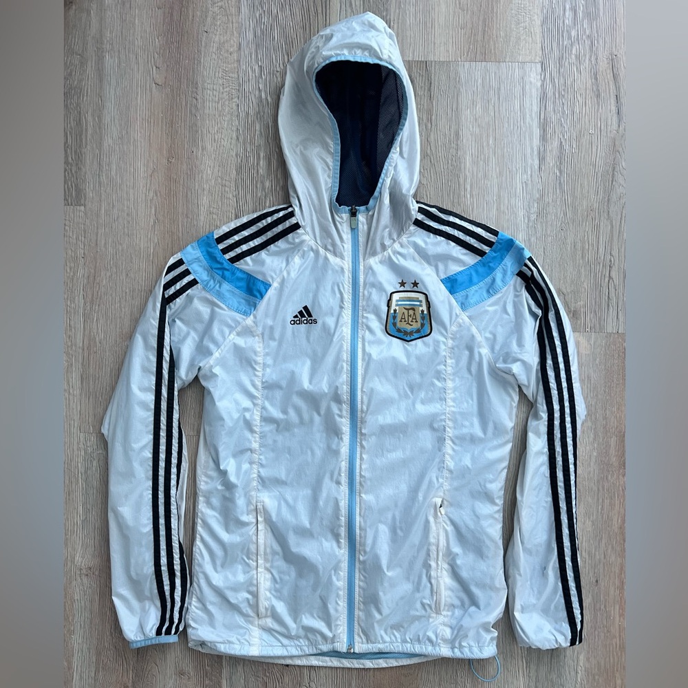 Adidas Messi Argentinas Soccer National World Cup Team of 2014 Windbreaker